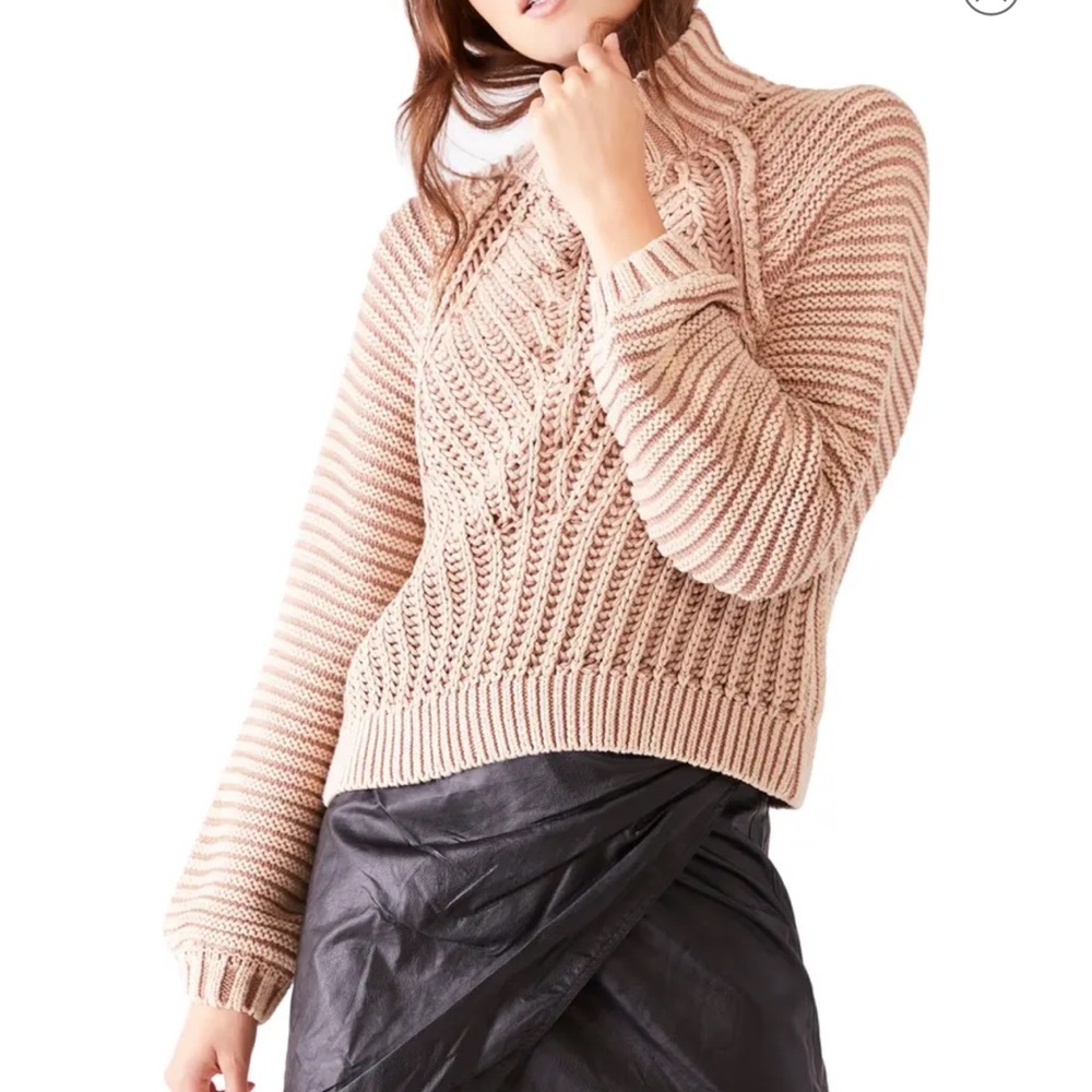 Free People Sweetheart Mock Neck Sweater. Size XS.